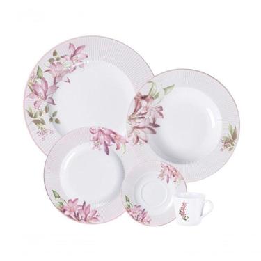 Imagem de Aparelho De Jantar Tramontina Poème 30 Peças Em Porcelana Decorada