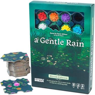 Imagem de A Gentle Rain – Bloom Edition – Calming Tile-Laying Puzzle Game with 3D Lotus Blossoms – Mindful Solo, 2-Player, or Cooperative Play in 15 Min – Premium Tactile Board Game, Giftable & Family-Friendly
