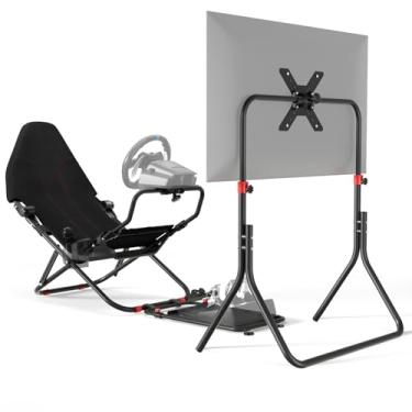 Imagem de DIWANGUS Racing Simulator Cockpit with TV Stand