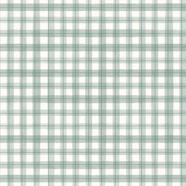 Imagem de Papel de Parede Revoada Xadrez Picnic Pincelada Menta 4436