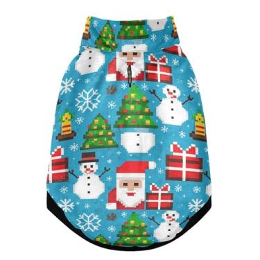 Imagem de SEHANY Casaco de Natal para cães pequenos, super quente à prova de vento, jaqueta de inverno macia e aconchegante para animais de estimação para clima frio na neve com trela, casaco para animais de