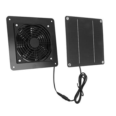 Imagem de Phefop Kit de Ventilador de Painel Solar de 10 W, Silício Monocristalino, Resfriamento de Alta Eficiência para Estufas, Casinhas de Animais de Estimação e Galinheiros