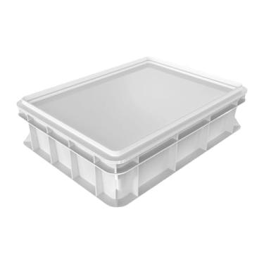 Imagem de Llazsybz Caixa de Prova de Pizza, Recipiente para Bandeja de Pizza, Leve, Antiaderente, Caixa para Virar Pão