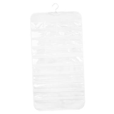 Imagem de YIJU Organizador de Carrinhos de Brinquedo para Pendurar, com 80 Bolsos, Ideal para Exibir Anéis, Colares e Outros Objetos Colecionáveis, Branco