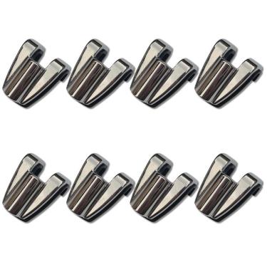 Imagem de Kit 8 Garra Afinação Bumbo Bateria Dch700 Metal Cromo Zowag