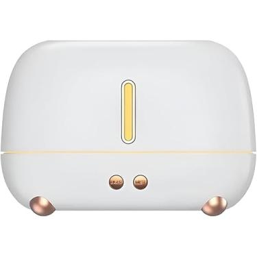 Imagem de Difusor Umidificador 250ml Efeito Chama – Aromaterapia Ultrassônica com LED RGB, USB, Purificador e Aroma para Ambiente