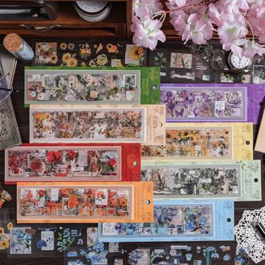 Imagem de Ptyism 556 peças/48 folhas adesivos para álbuns, adesivos de scrapbooking, adesivos de diário de balas para agendamento, acessórios de agenda, acessórios de diário, etc