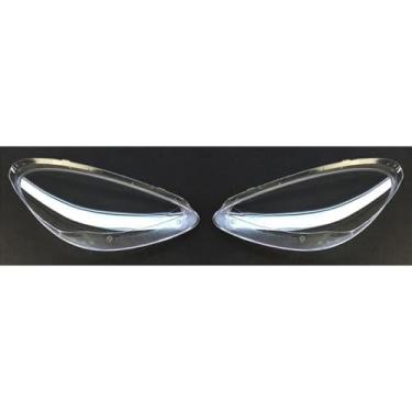 Imagem de VDLJA Capa de farol de carro para Cayenne 2011-2014, lente transparente da tampa do farol, tampas do abajur, tampa da lâmpada, lente difusora de vidro, A/esquerda e direita