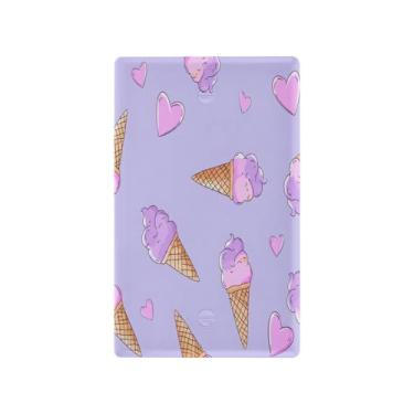 Imagem de Wassud Placa de cobertura para interruptor de luz, cones de sorvete, capas de tomada decorativas, placa de parede para tomadas elétricas duplex 12 x 7 cm