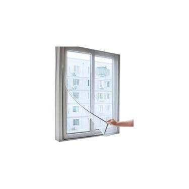 Imagem de Tela Mosquiteira de Poliéster, 125x205cm, Proteção contra Insetos para Janelas e Portas, 100g