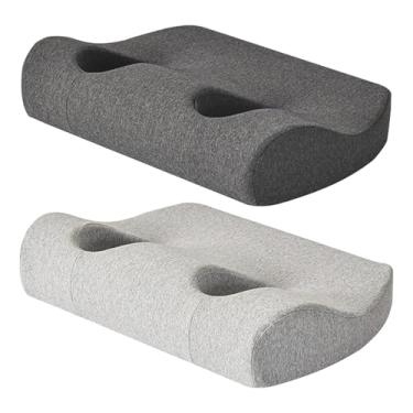 Imagem de Bothyi Almofada para piercing na orelha, ideal para suporte do pescoço e ombros, com 1 capa removível e lavável de reserva. Almofada cervical respirável.