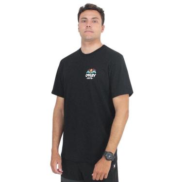 Imagem de Camiseta Oakley Sun Waves Tee Black-Unissex