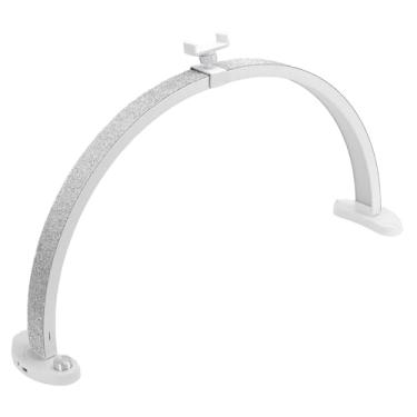 Imagem de Fafeicy Lâmpada de Mesa Half Moon Nail Com Suporte para Telefone, Luz de LED Ajustável de 28 Polegadas e 40 W para Manicure, Maquiagem e Streaming Com 3 Temperaturas de Cor (plugue da ue)