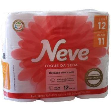 Imagem de Papel Higiênico Neve F.Dupla Lv12Pg11 T.Seda Neutro 30Metros