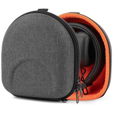 Imagem de Geekria Capa protetora para fones de ouvido compatível com Marshall Major V/IV/III/II, Mid ANC, bolsa de transporte de viagem rígida de substituição (cinza escuro)