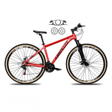 Imagem de Bicicleta Aro 29 Absolute Nero 5 Alumínio Freio Hidráulico 24v Garfo Suspensão Mtb vermelho Tam: 17
