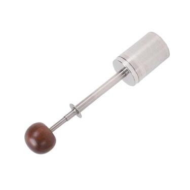 Imagem de GLOGLOW Filtro de Prensa de café de Aço Inoxidável, Aço Inoxidável 304 e Madeira de Nogueira, Haste de Fabricação de Primavera Patenteada para chá de café Quente e Frio Rico e Saboroso, Cafeteira