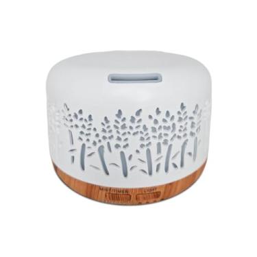 Imagem de Difusor De Aromas, Umidificador De Ar 300Ml, Difusor De Óleo Essencial, Abajur Led, Lâmpada Colorida Com Controle Remoto, Cores aleatórias