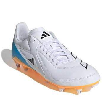 Imagem de adidas Tênis unissex adulto Rs15 Elite Soft Ground Rugby Boots, Branco/Preto, 6.5 Women/5.5 Men