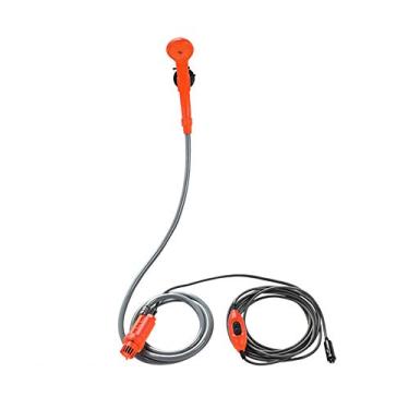 Imagem de Kit de Chuveiro Elétrico para Camping 12V Portátil Viagem com Pressão Ajustável Caminhadas Lavagem Carros Plantas Florid