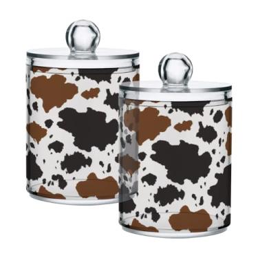 Imagem de Qilmy Qtip Suporte de boticário de 400 ml, frasco de plástico transparente com tampa, dispensador de recipiente de banheiro para bola de algodão, cotonete, fio dental, pacote com 2