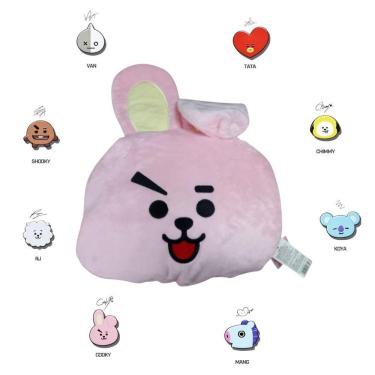 Imagem de Manta Com Almofada Bt21 Rosa Presente K-pop Bts Perfeito Cooky Jungkook