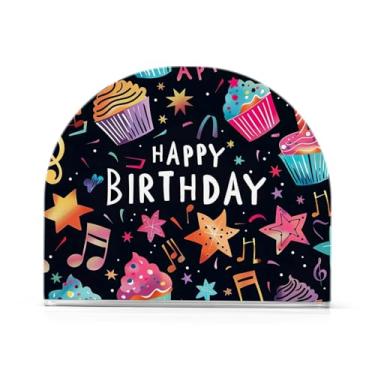 Imagem de Porta-guardanapos de elemento de aniversário, porta-guardanapos acrílico para mesas, suporte de guardanapo vertical para jantar cozinha restaurante decoração de casa acessórios de bar