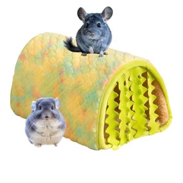 Imagem de Cama de hamster | Cama de ninho de pelúcia quente para animais pequenos | Ninho de anão confortável | para furão, gerbil, hamster, ouriço, chinchila, coelho, anão, guiné
