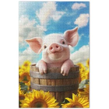 Imagem de Unicórnios roxos cenário fantástico quebra-cabeça para adultos 500 peças elefante branco quebra-cabeça personalizado cena de outono flor pintura animal, 50 x 35 centímetros