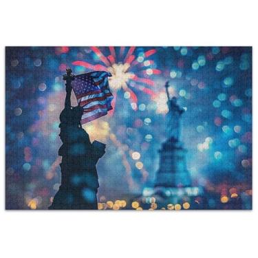 Imagem de Quebra-cabeças American Flag Waving Liberty 1000 peças para adultos presentes tecnológicos de jogos Prime Puzzles família brinquedo artístico