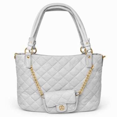 Imagem de Bolsa Feminina Elegante com Alças de Ombro e Alça Longa Ajustável Sint