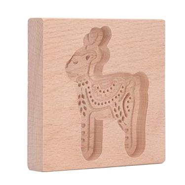 Imagem de GLOGLOW Molde de Cozimento, Carimbo de Madeira de Faia para Pão de Gengibre, para Assar Biscoitos e Biscoitos Esculpidos Em Madeira (#3)