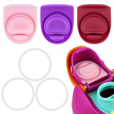 Imagem de ZONBBEE 3 peças de rolha de substituição e 3 peças de anel de vedação O compatíveis com Owala FreeSip 680 g, tampa de vedação superior de garrafa para Owala 16/19/24/32/1,134 g tampa de boca