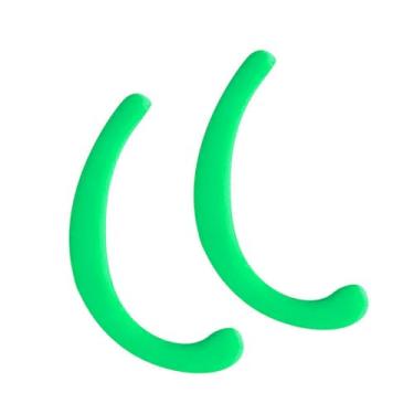 Imagem de Dioche Gancho Extensível de Silicone, Proteção de Ouvido Reutilizável para Alívio Dor, Material Antiderrapante Macio e Confortável, Fácil de Usar Com Formato (Verde)