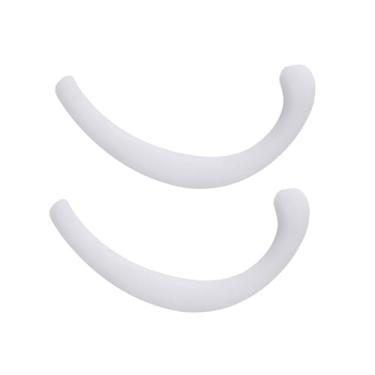 Imagem de Dioche Gancho Extensível de Silicone, Proteção de Ouvido Reutilizável para Alívio Dor, Material Antiderrapante Macio e Confortável, Fácil de Usar Com Formato (Branco)