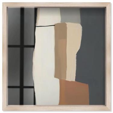 Imagem de Passageway I Shadowbox Print Modern Boho Wall Art por Art Remedy, moldura loira, 33 x 33