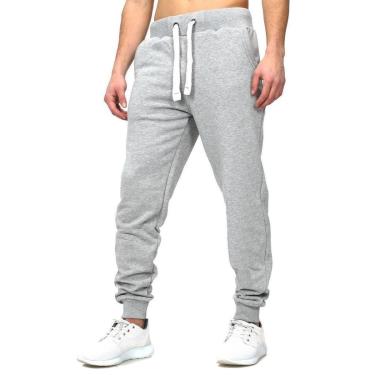 Imagem de Calça Moletom Punho Street Sport Masculina Dia a Dia Macia-Masculino