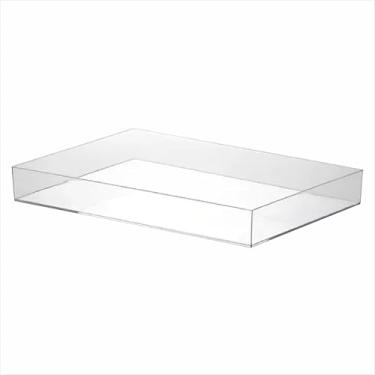 Imagem de Bandeja SUPER Luxo em acrílico transparente 8mm. (30x20x4)