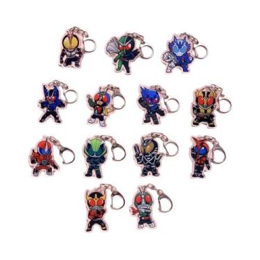 Imagem de Chaveiro De Acrílico Do Anime Kamen Rider, Charme Engraçado Para Mochi