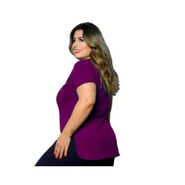 Imagem de Camiseta Plus Size Tapa Bumbum Academia Esporte PINA, G3, Roxo