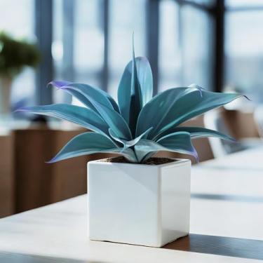 Imagem de ENALGRE Agave artificial falsa de 30,5 cm, vegetação falsa, planta artificial para ambientes internos, decoração de casa, planta de plástico, decoração ao ar livre, decoração de varanda frontal