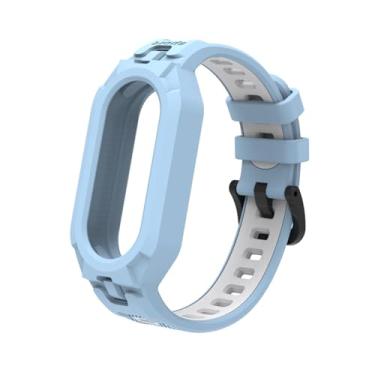 Imagem de EKSIL Pulseira de silicone TPU macio para Xiaomi MiBand 8, pulseira para MiBand 8 NFC, borracha Correa, kit de acessórios de substituição, One Size, Ágata