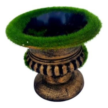 Imagem de Taça Grega Vaso Flores Artificiais Arranjo De Mesa