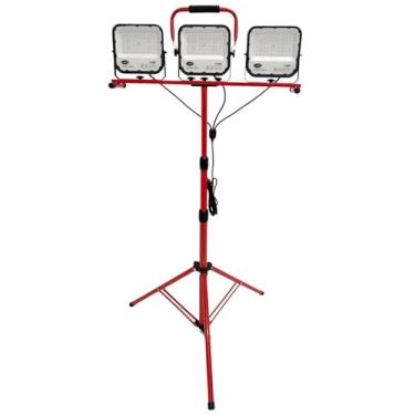 Imagem de Luz de Trabalho LED 3 Lâmpadas 225W 12000LM Alta Brilho com Suporte Extensível Projeção IP65 para Acampamento Canteiro Obra Lanchonete Mercado Noturno