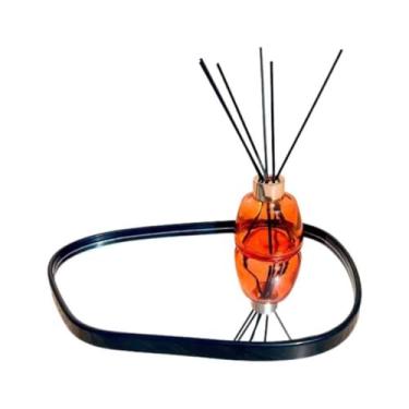 Imagem de Bandeja Decorativa Espelhada Orgânica 29cm Dourada ou Preta Bandeja Decorativa para Banheiro e Quarto (Formato Organico PRETA)