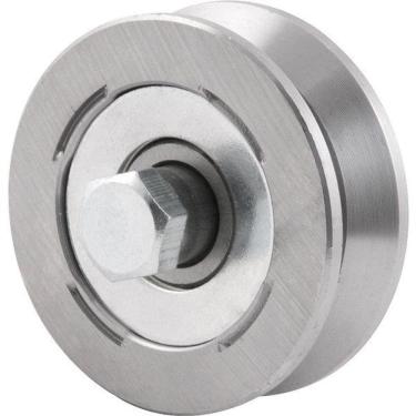 Imagem de Roldana Para Portão 2 Tipo V Em Aço Polido Vonder