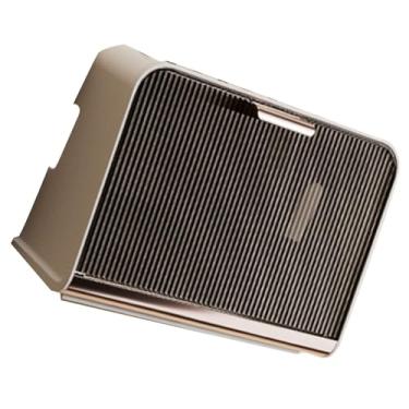 Imagem de aqxreight Caixa de Armazenamento de Roteador WiFi Montada na Parede - Cabo Espaçoso para Com Tampa Segura PP PET Design Decoração Moderna para Sala de Estar, Quarto, Estudo (Bege Tamanho Grande