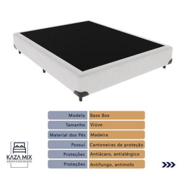 Imagem de ISOSuperpocket Viúvo com Euro Pillow e Molas Base Branco - Ortobom