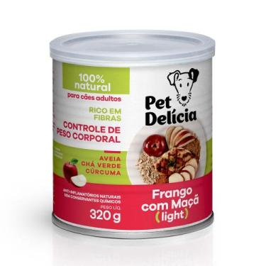 Imagem de Ração Úmida Pet Delícia Cães Frango Com Maçã - 320g - PET DELICIA