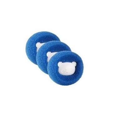 Imagem de Kit 10 Bolas Anti Pelos para Lavadora Remover Pelos de Roupas e Previne Estática (Kit 3 Pcs)